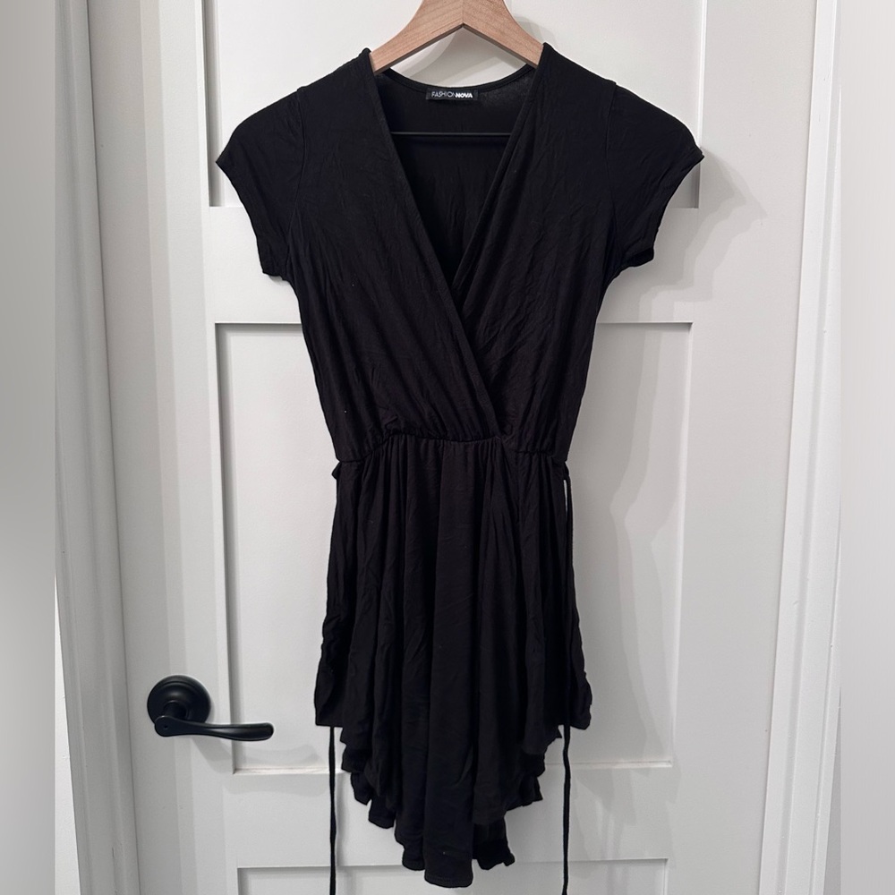 Fashion Nova black romper. Size S